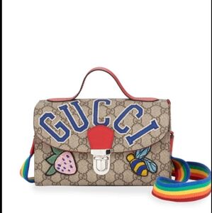 Excellent & Rare Gucci Children's Tiger Supreme Crossbody Bag